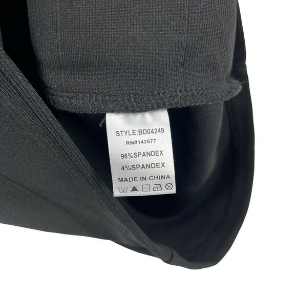 Black Bandage Dress Bodycon Mini Length Structured Underwire Blashe Womens Small - Picture 6 of 6